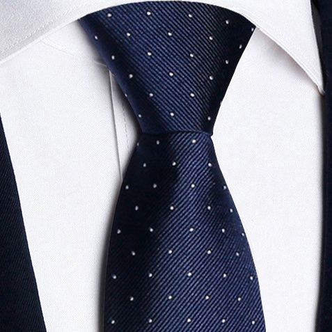 小粒水玉柄フォーマルネクタイ