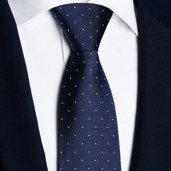 小粒水玉柄フォーマルネクタイ