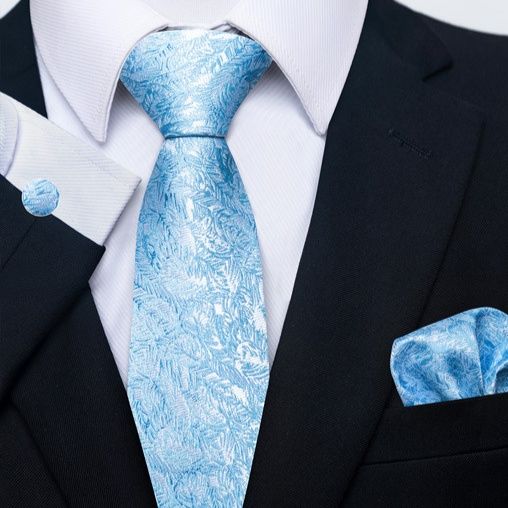 ネクタイ 華麗なペイズリー柄ネクタイ三点セット