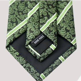 ネクタイ ペイズリー柄斜めストライプ紳士ネクタイ