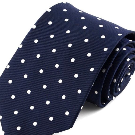ネクタイ 上品な小さめドット柄ネクタイ