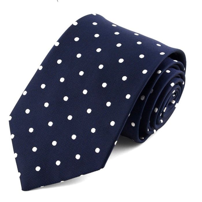 ネクタイ 上品な小さめドット柄ネクタイ