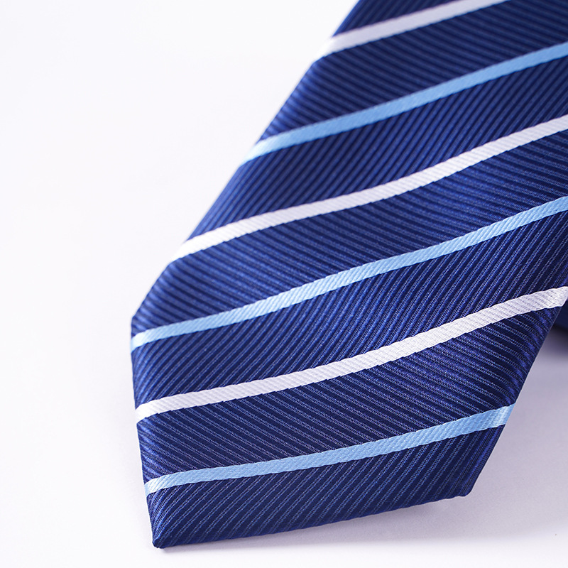 ネクタイ 斜めストライプ柄爽やか配色ネクタイ