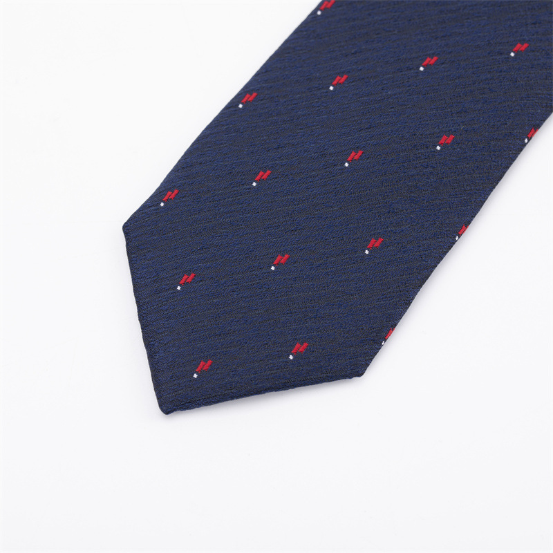 ネクタイ 小紋柄ワインボトル刺繍ネクタイ