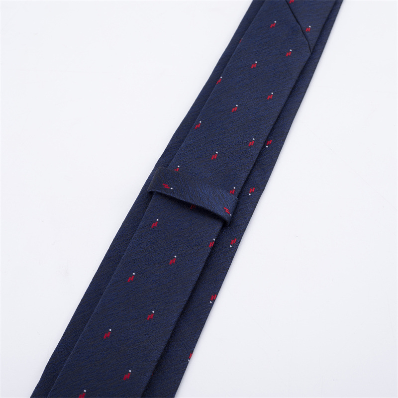 ネクタイ 小紋柄ワインボトル刺繍ネクタイ