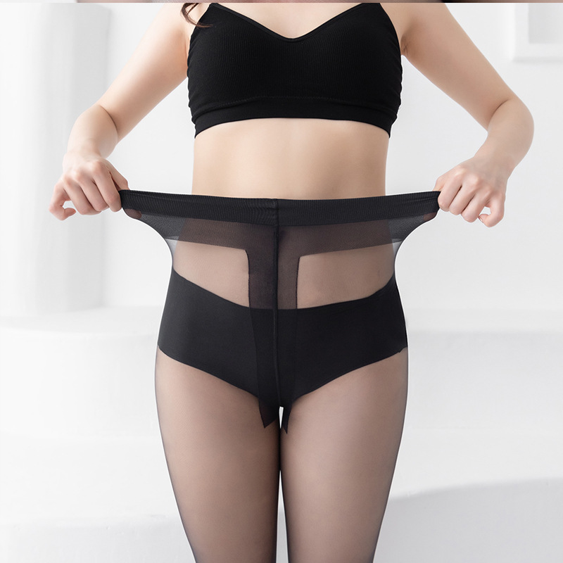 タイツ 偽物ながらも本格品質透け感美脚タイツ