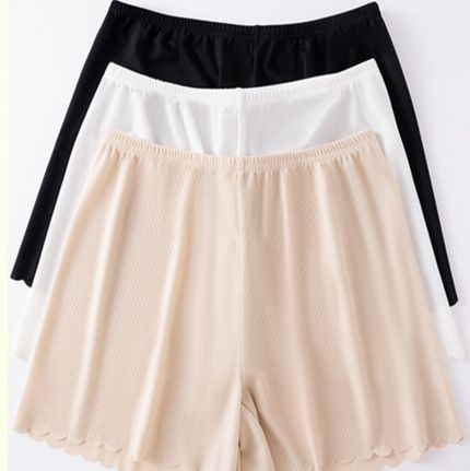 タイツ なめらか波縁ペチパンツ