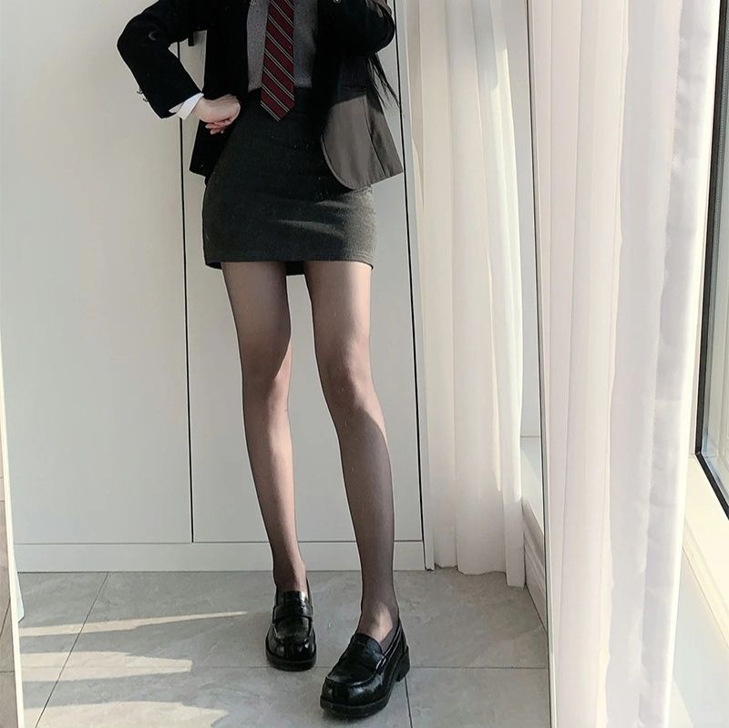 タイツ 美脚効果抜群シアー透明感タイツ