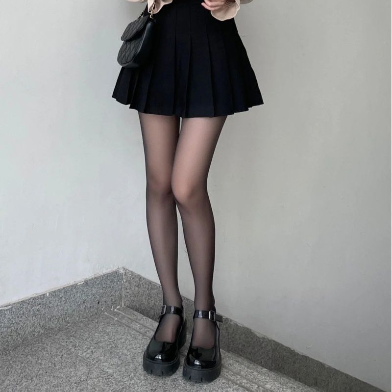 タイツ 美脚効果抜群シアー透明感タイツ