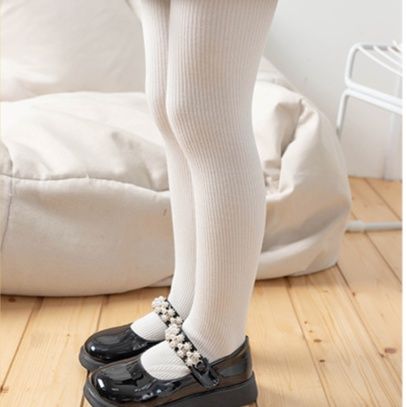 タイツ ふわふわ内里磨毛リブ編みタイツ