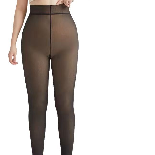 タイツ 高腰着圧裏起毛タイツ