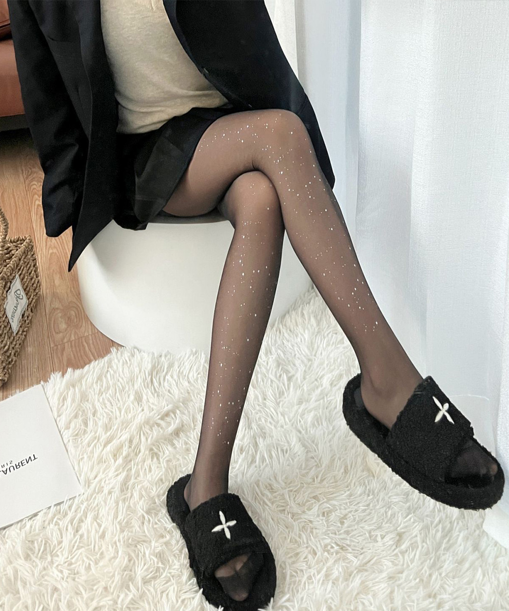 網タイツ ラメ輝く女性用ストッキング
