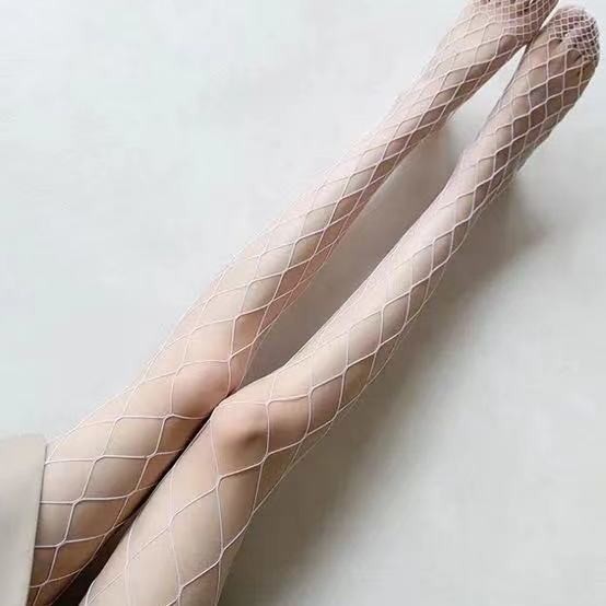 タイツ 大胆菱形網タイツ