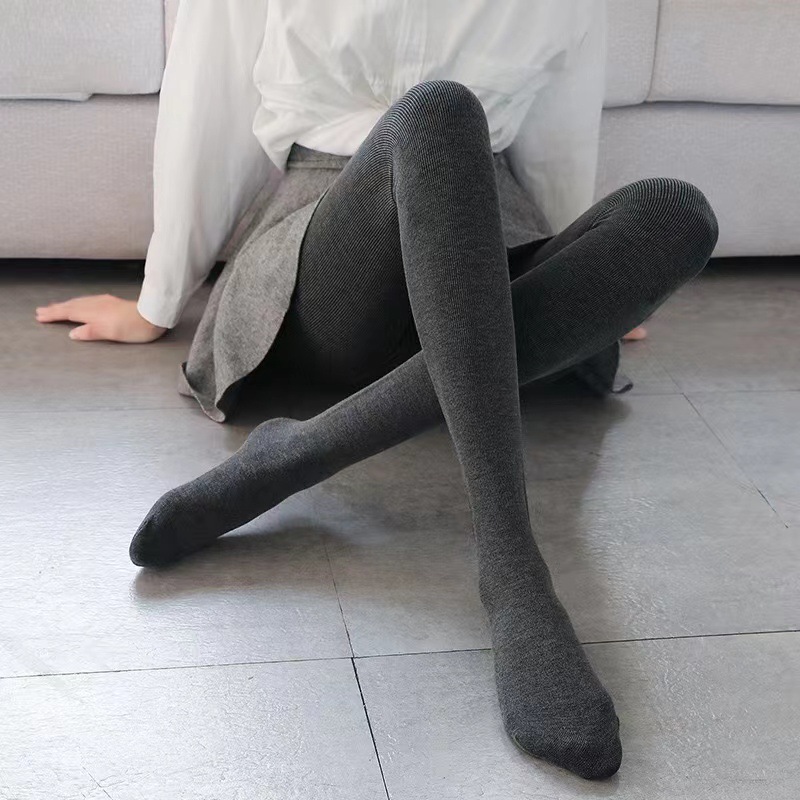 タイツ 極暖リブ編み裏起毛タイツ