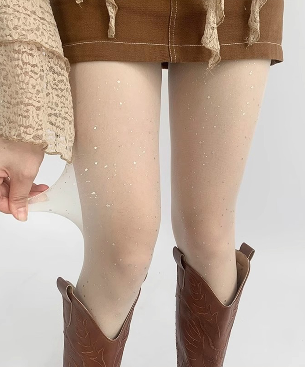 網タイツ ラメ輝く女性用ストッキング