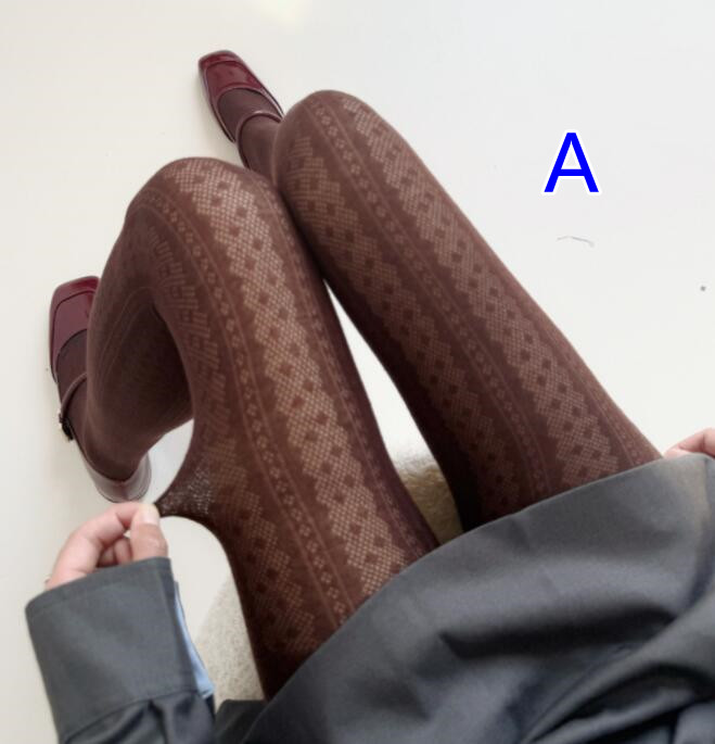 網タイツ 幾何学模様 ストッキング レディース