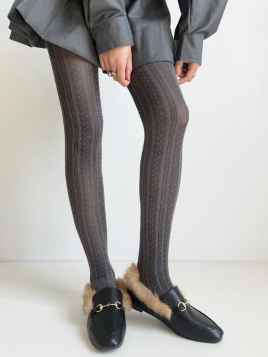 網タイツ 幾何学模様 ストッキング レディース