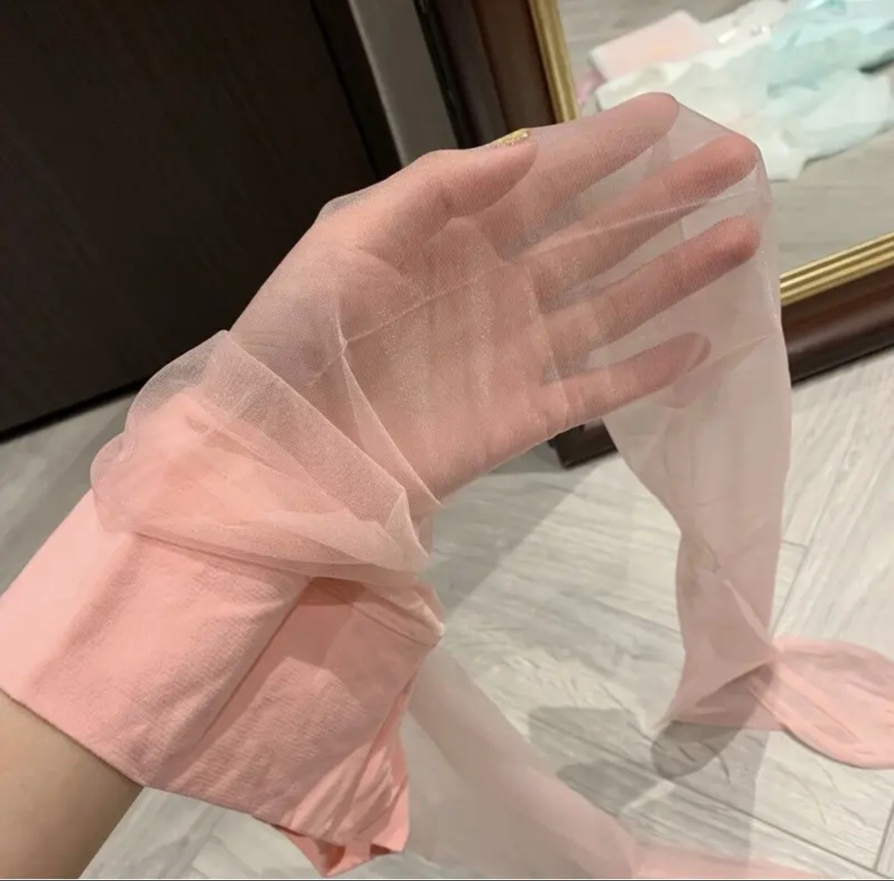 タイツ 朝露の透明感タイツ