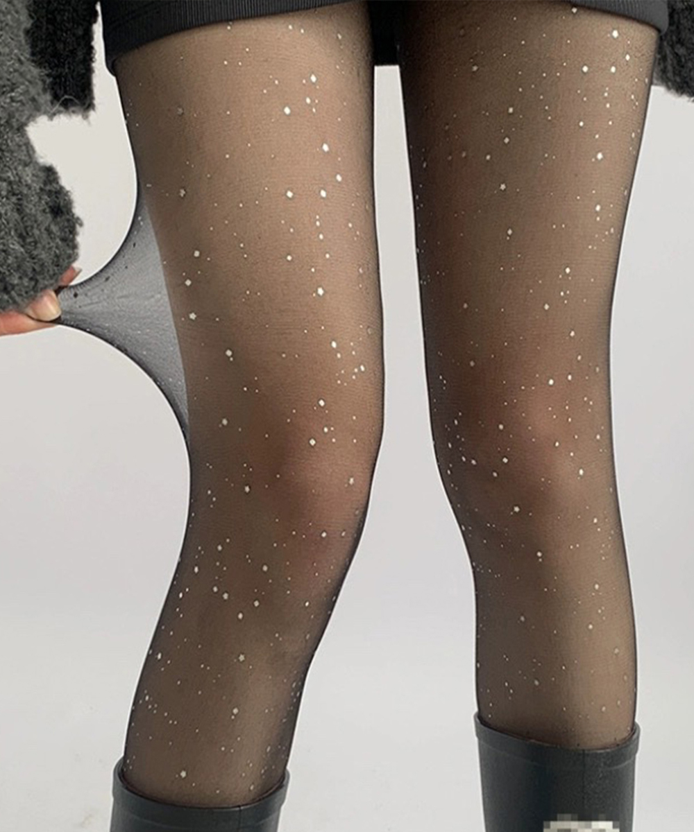 網タイツ ラメ輝く女性用ストッキング