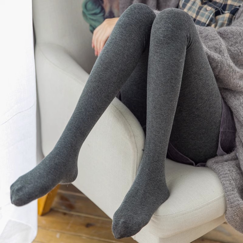 タイツ 極暖リブ編み裏起毛タイツ