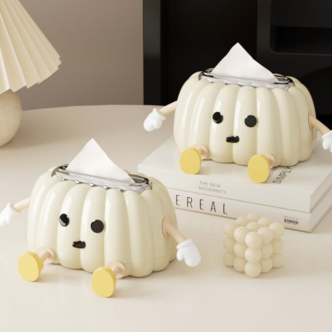 ティッシュケース かぼちゃ型キャラクターティッシュボックス