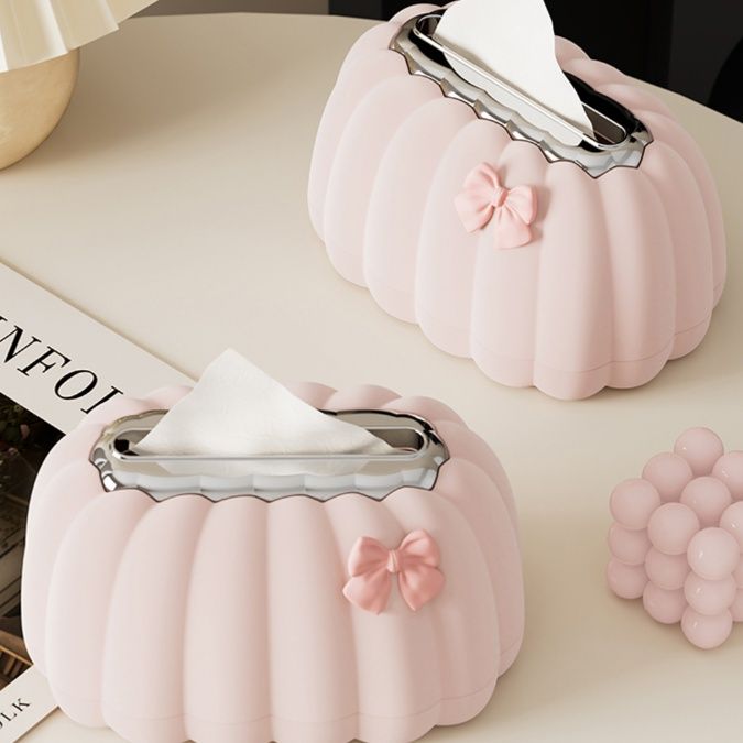 ティッシュケース 花蕾モチーフふんわりティッシュ箱