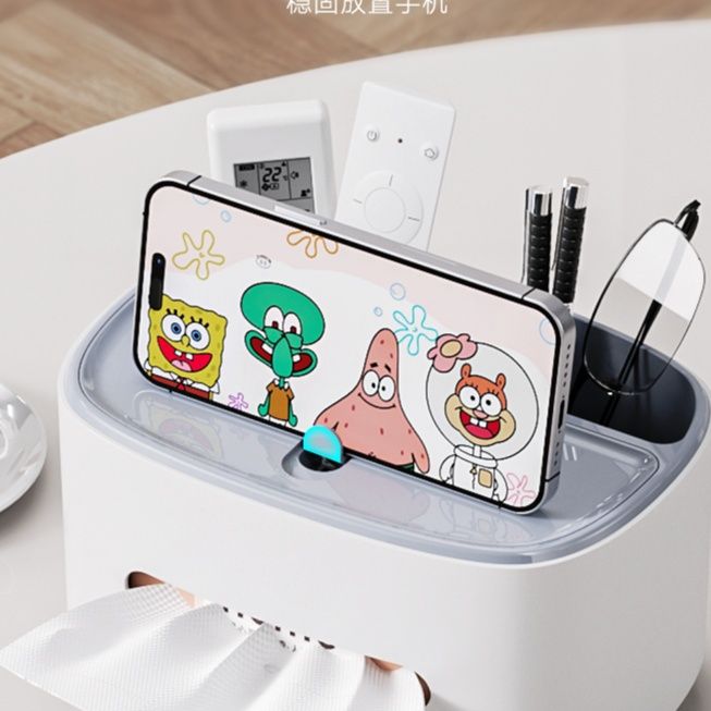 ティッシュケース 多機能収納ティッシュボックス