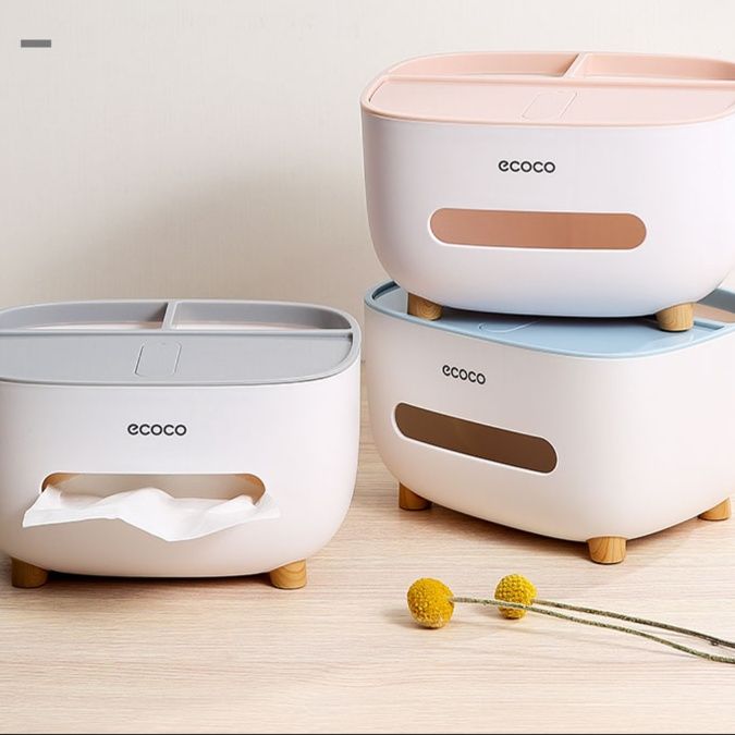 ティッシュケース 多機能収納ティッシュボックス