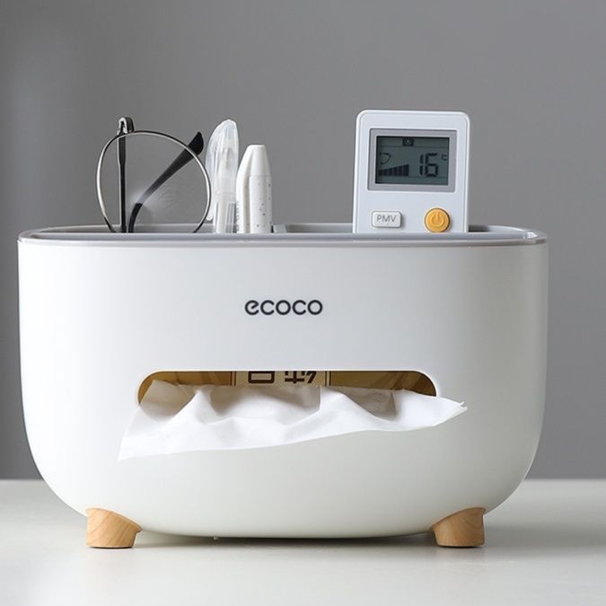 ティッシュケース 多機能収納ティッシュボックス
