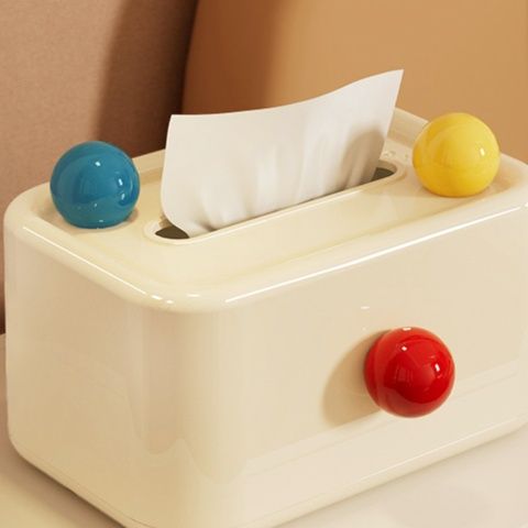 ティッシュケース 丸玉デコレティッシュボックス