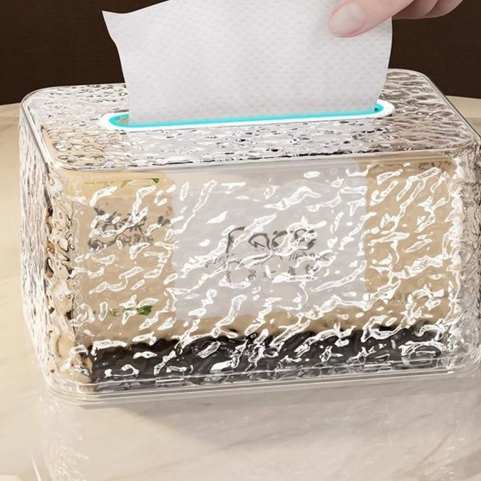 ティッシュケース 氷川模様クリスタルティッシュホルダー