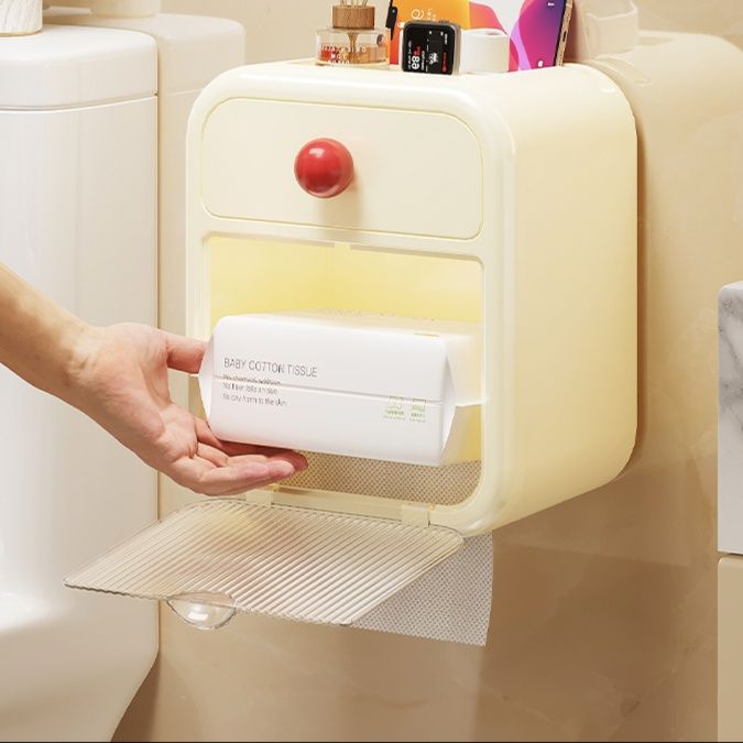 ティッシュケース レトロモダン収納ボックス