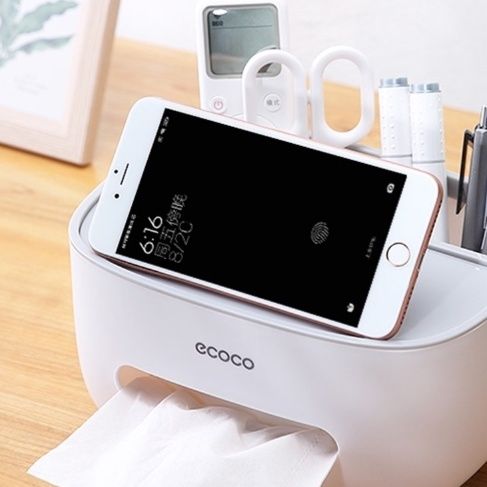 ティッシュケース 多機能収納ティッシュボックス