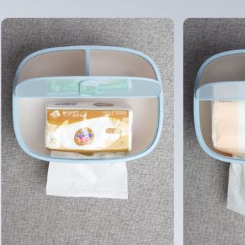 ティッシュケース 多機能収納ティッシュボックス