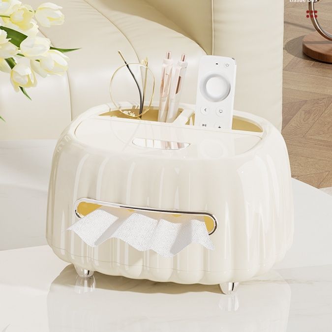 ティッシュケース 多機能収納ティッシュボックス
