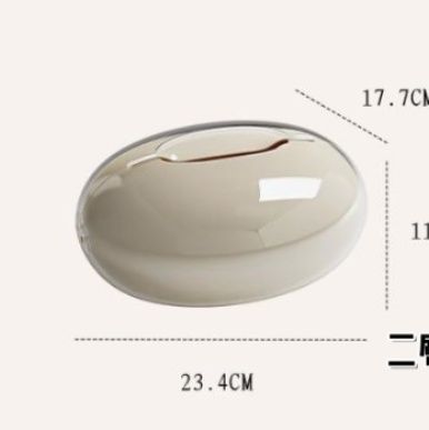 おしゃれな楕円形プラスチック製ティッシュケース