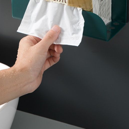 ティッシュケース ステンレス 壁掛け対応六角穴デザイン多機能収納ホルダー