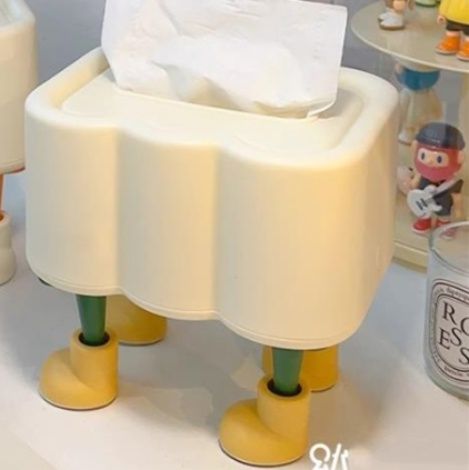 かわいいキャラクタープラスチック製ティッシュケース収納ボックス