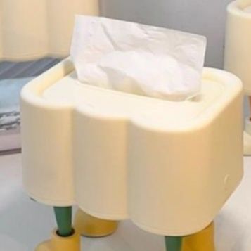 かわいいキャラクタープラスチック製ティッシュケース収納ボックス