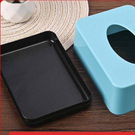 ティッシュケース 二層式滑り止め付きプラスチック製ティッシュケース