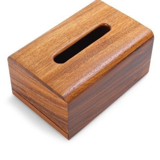 ティッシュケース 天然木材の長方形