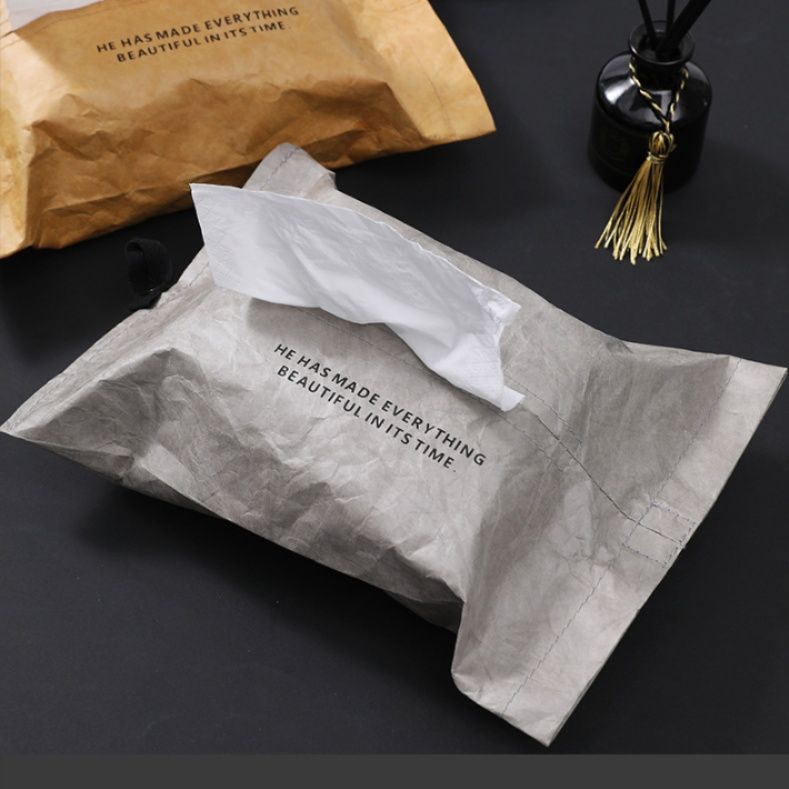 ティッシュケース 車載用吊り下げ式紙風　ソフト