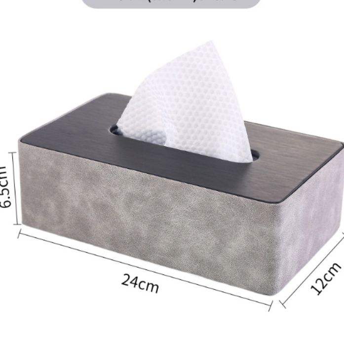 ティッシュケース 高級感ある長方形　プラスチック