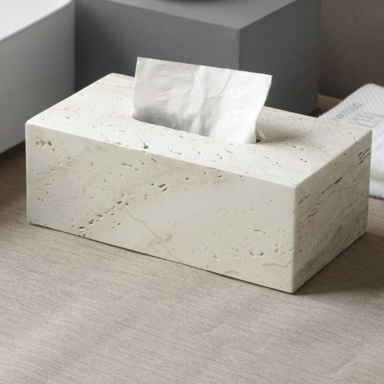 ティッシュケース 石　ミニマルデザイン