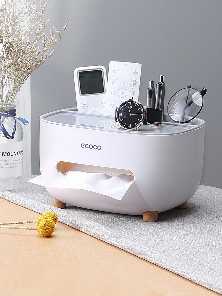 ティッシュケース 多機能収納ティッシュボックス