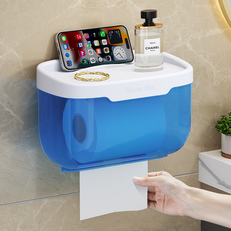 ティッシュケース 多機能収納ウォールティッシュホルダー
