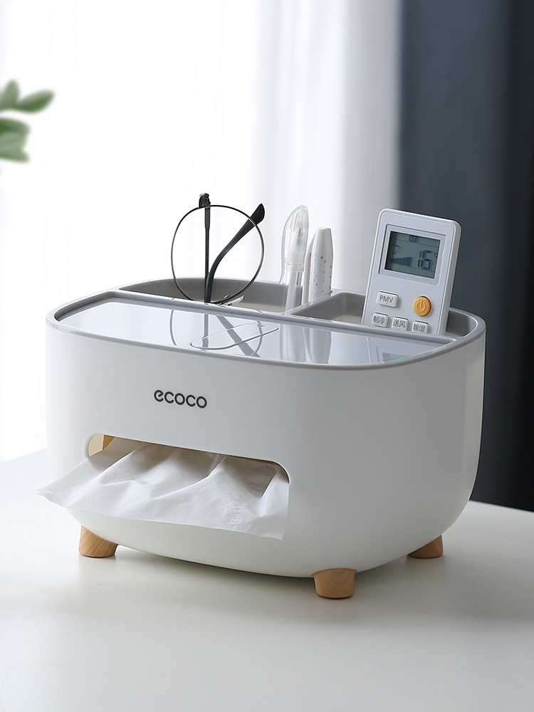 ティッシュケース 多機能収納ティッシュボックス