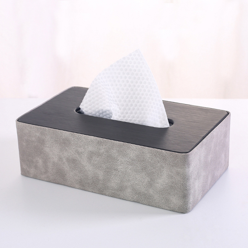 ティッシュケース 高級感ある長方形　プラスチック
