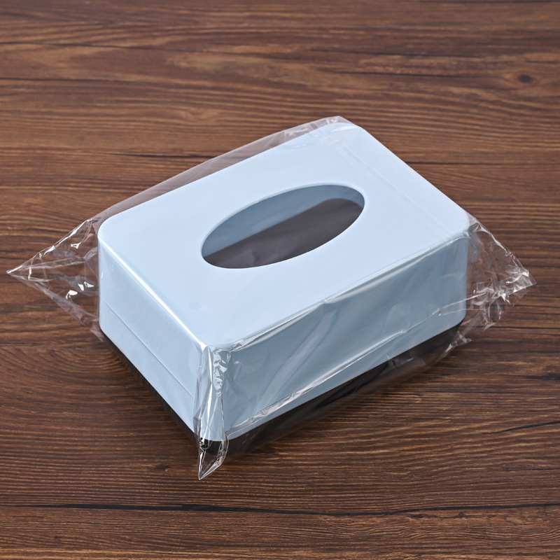 ティッシュケース 二層式滑り止め付きプラスチック製ティッシュケース