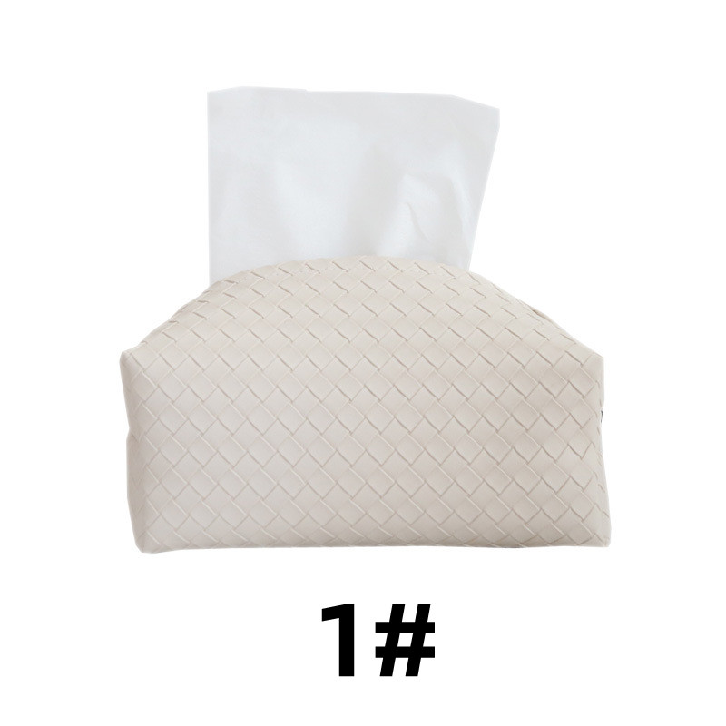 フェルト製おしゃれティッシュケース編み込み風カバー